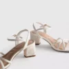 Sandalias de tiras trenzadas con tacón grueso