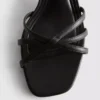 Sandalias de tiras trenzadas con tacón grueso