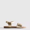 Sandalias metálicas con corte a láser