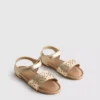 Sandalias metálicas con corte a láser