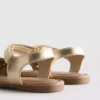 Sandalias metálicas con corte a láser