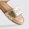 Sandalias metálicas con corte a láser