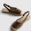 Sandalias tipo alpargatas con talón abierto