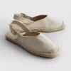 Sandalias tipo alpargatas con talón abierto