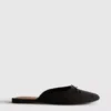 Sandalias tipo bailarina tipo mules con detalle de moño