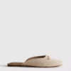 Sandalias tipo bailarina tipo mules con detalle de moño