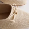 Sandalias tipo bailarina tipo mules con detalle de moño