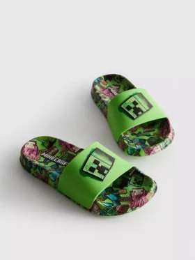 Sandalias tipo deslizadoras de Minecraft