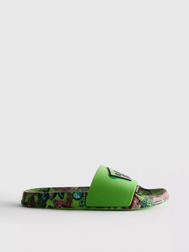 Sandalias tipo deslizadoras de Minecraft