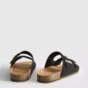Sandalias tipo mules con doble correa con hebilla