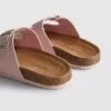 Sandalias tipo mules con doble correa con hebilla