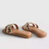 Sandalias tipo mules con tiras cruzadas