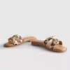 Sandalias tipo mules con tiras cruzadas
