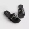 Sandalias tipo «snaffle» de imitación de cuero