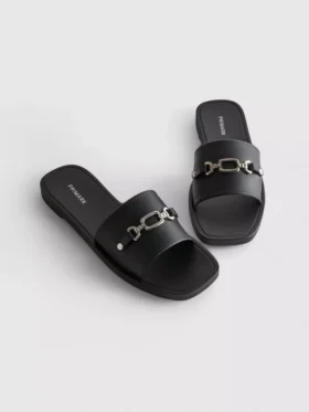 Sandalias tipo «snaffle» de imitación de cuero