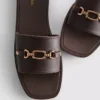 Sandalias tipo «snaffle» de imitación de cuero