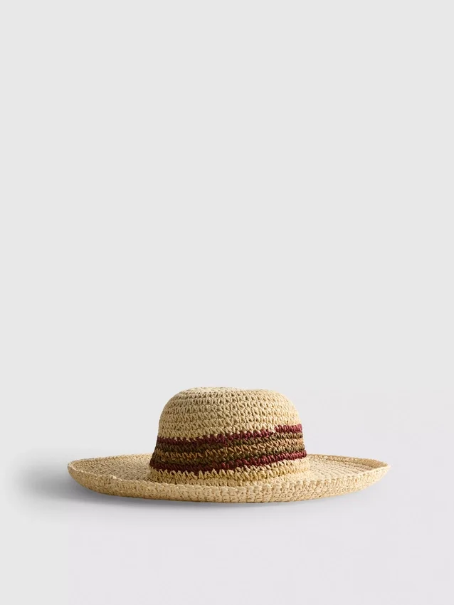 Sombrero de paja de ala ancha