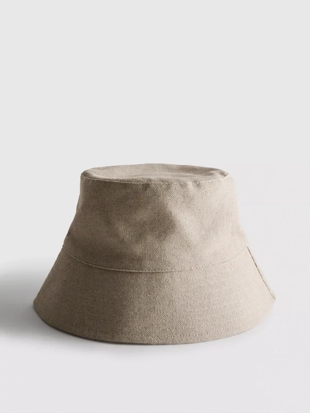 Sombrero de pescador de mezcla de lino