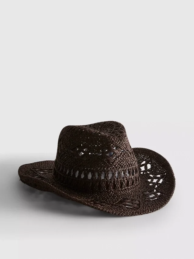 Sombrero de vaquero tejido