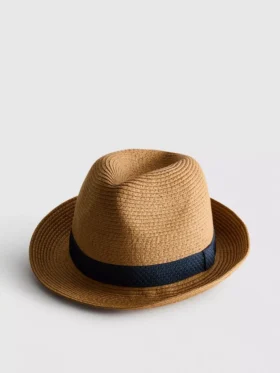 Sombrero trilby de paja