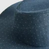 Sombrero vaquero de mezclilla con tachuelas