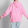 Sudadera con capucha de alto contenido de algodón y estampado universitario
