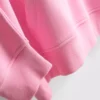 Sudadera con capucha de alto contenido de algodón y estampado universitario