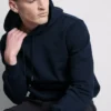 Sudadera con capucha de mezcla de algodón