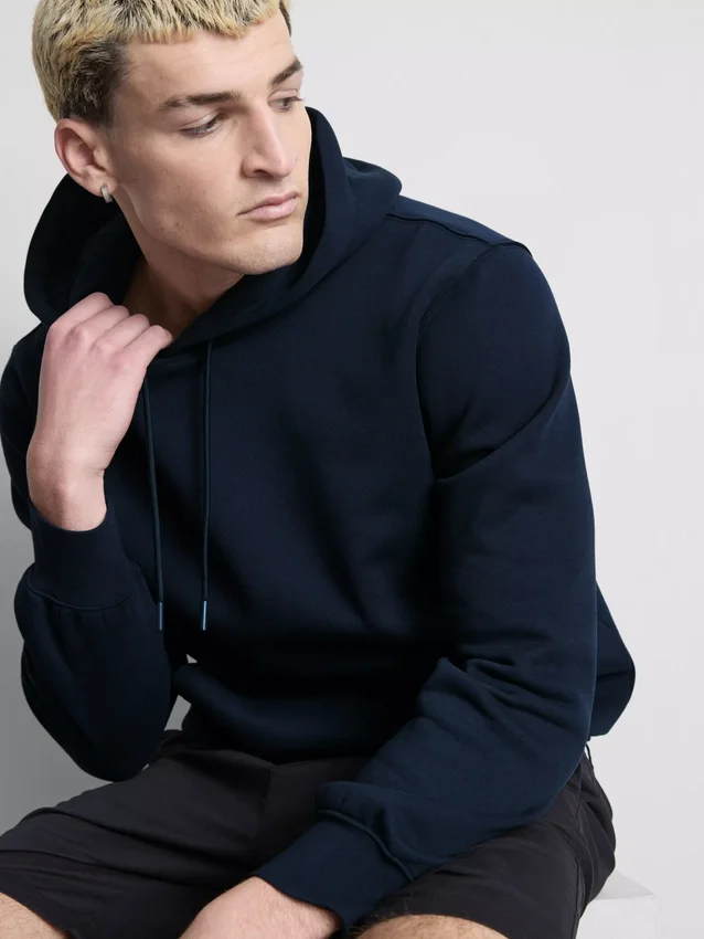 Sudadera con capucha de mezcla de algodón