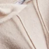 Sudadera con capucha de punto y cordón