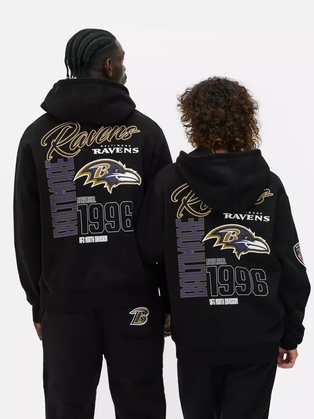 Sudadera con capucha estampada de los Baltimore Ravens de la NFL