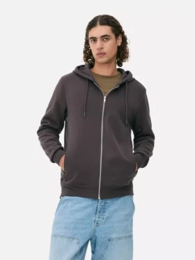 Sudadera con capucha y cremallera