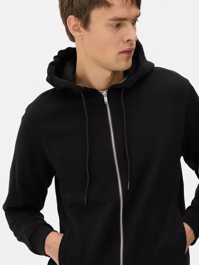 Sudadera con capucha y cremallera