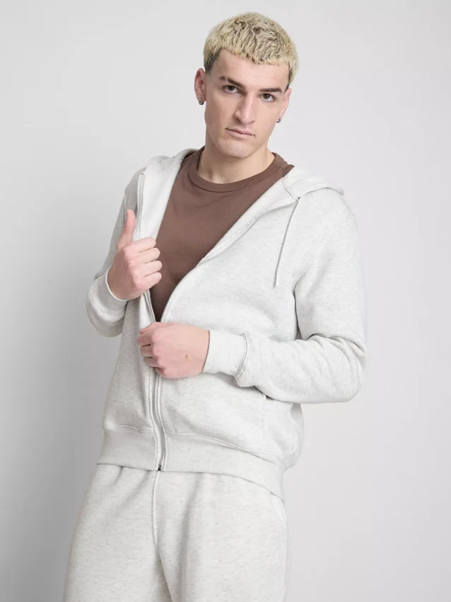 Sudadera con capucha y cremallera