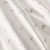 Sudadera con capucha y cremallera floral de alto contenido de algodón