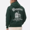 Sudadera con capucha y diseño de Boston