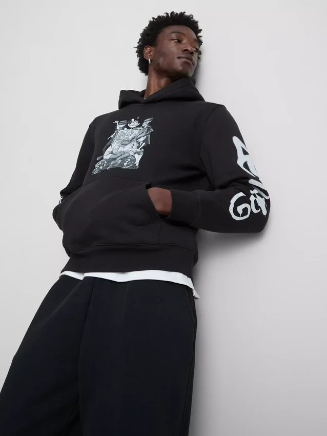 Sudadera con capucha y diseño de Gorillaz