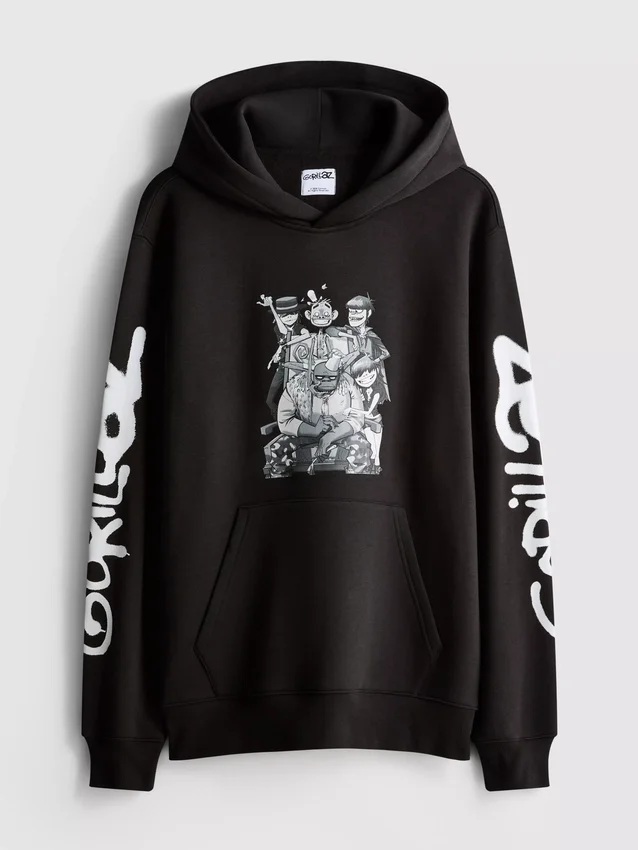 Sudadera con capucha y diseño de Gorillaz