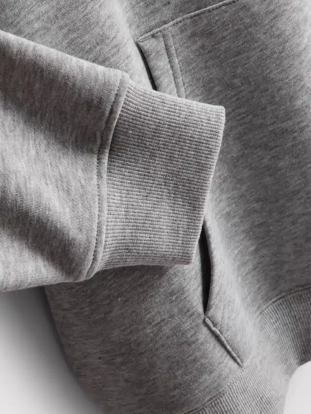 Sudadera con capucha y estampado de mezcla de algodón