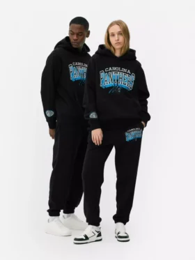Sudadera con capucha y logotipo de los Carolina Panthers de la NFL