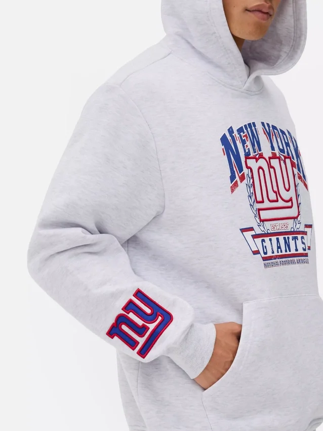 Sudadera con capucha y logotipo de los New York Giants de la NFL