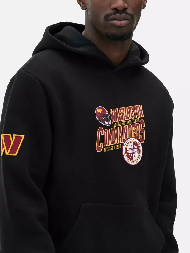 Sudadera con capucha y logotipo de los Washington Commanders de la NFL