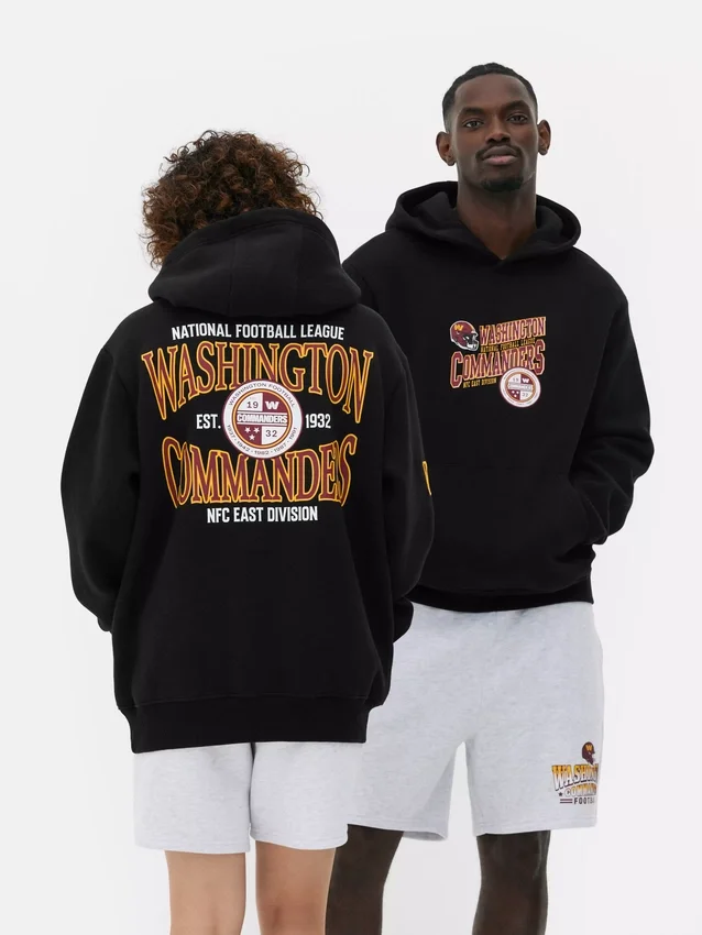 Sudadera con capucha y logotipo de los Washington Commanders de la NFL
