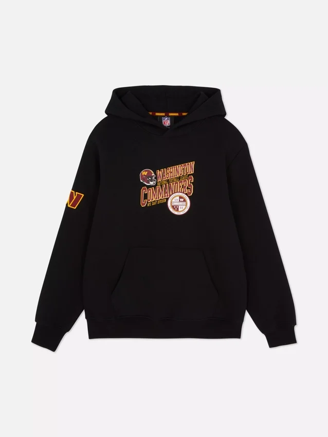 Sudadera con capucha y logotipo de los Washington Commanders de la NFL