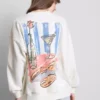 Sudadera con estampado «Martini» con alto contenido de algodón