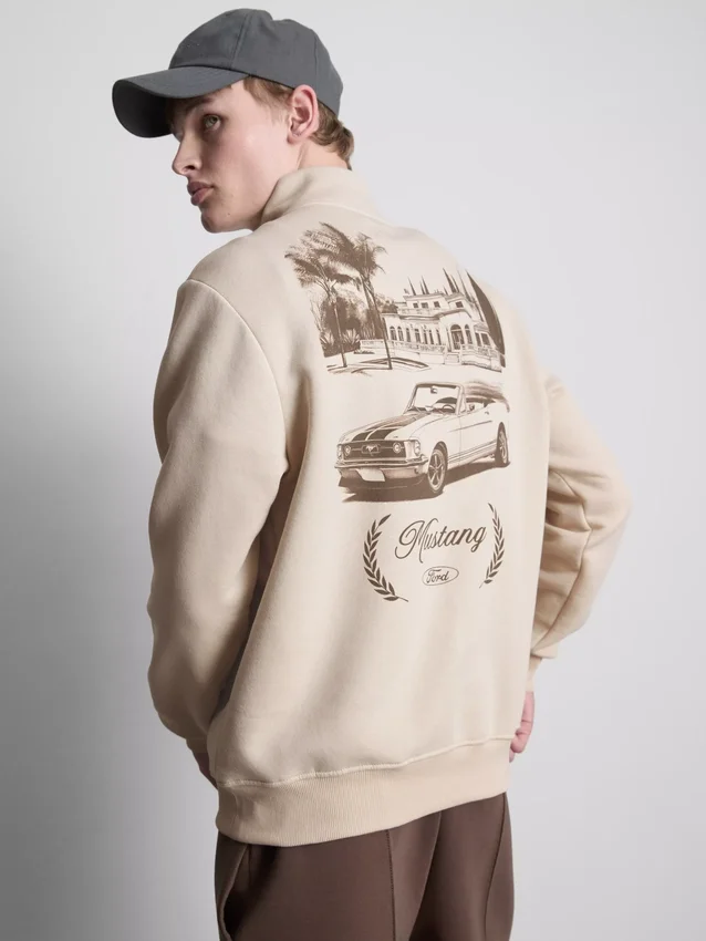Sudadera con media cremallera Ford Mustang