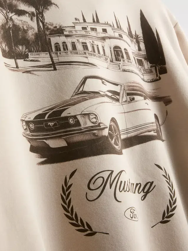 Sudadera con media cremallera Ford Mustang