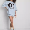 Sudadera de manga caída de NYC con alto contenido de algodón