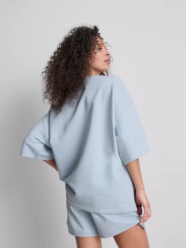 Sudadera de manga caída de NYC con alto contenido de algodón