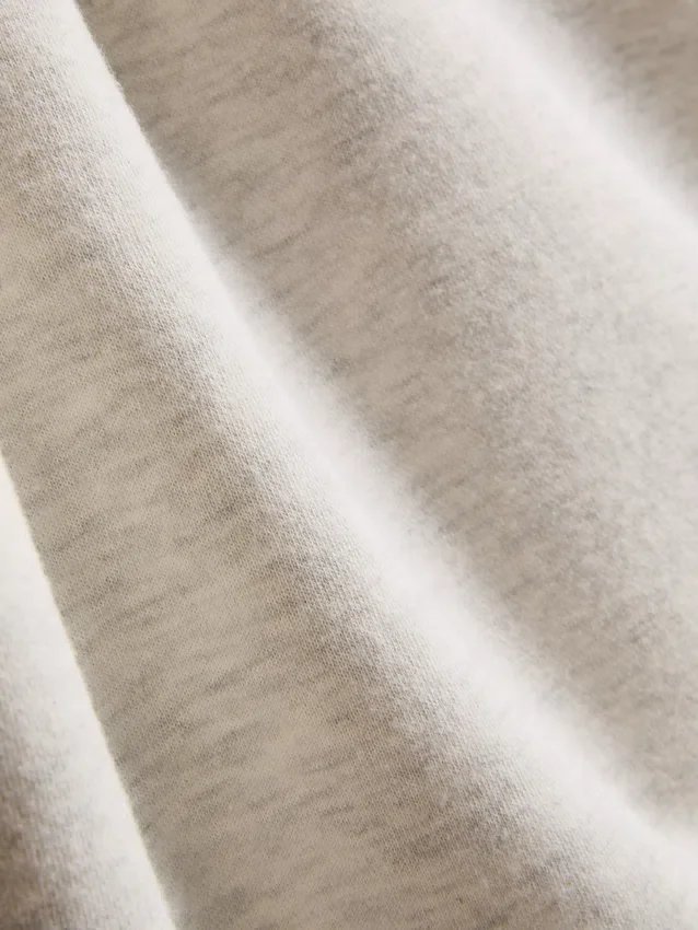 Sudadera de mezcla de algodón con media cremallera